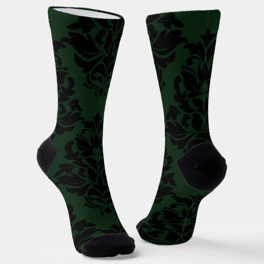 Chaussette Grand Damas vert profond 1 (Angulaire)