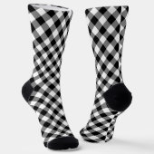 Chaussette Grand Diag noir et blanc. en vichy Chaussettes de (Angulaire)