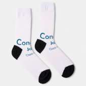 Chaussette grand garçon ajouter nom félicitations date année  (Droite)