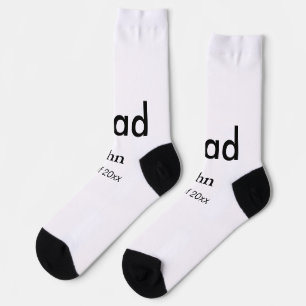 Chaussette grand garçon ajouter nom félicitations date année 