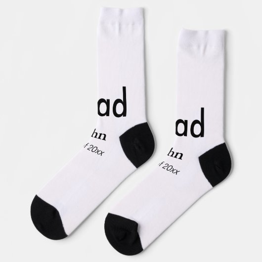 Chaussette grand garçon ajouter nom félicitations date année (Gauche)