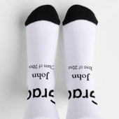 Chaussette grand garçon ajouter nom félicitations date année  (Haut)