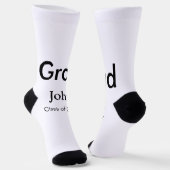 Chaussette grand garçon ajouter nom félicitations date année  (Angulaire)