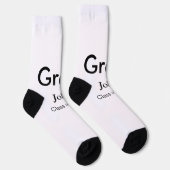 Chaussette grand garçon ajouter nom félicitations date année  (Droite)