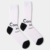 Chaussette grand garçon ajouter nom félicitations date année  (Droite)