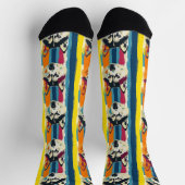 Chaussette Grandes colorées Husky Motif (Haut)