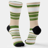 Chaussette Grandes complexes - Blanc, Sable et Vert Palme (Angulaire)