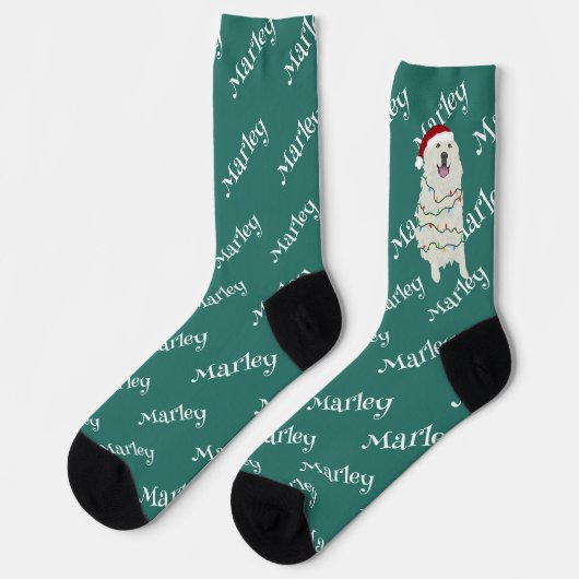 Chaussette Grands Pyrénées de Noël (Gauche)