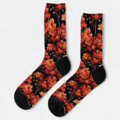 Chaussette Graphique Motif sans couture Red Fall Maple Tree (Gauche)