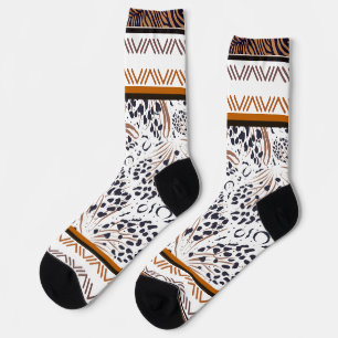 Chaussette Graphiques Brown, rouille, Posters de animaux noir