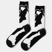 Chaussette Graphiques Keeshond - Art Original de Chien Mignon (Gauche)