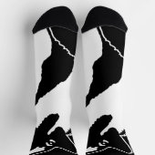 Chaussette Graphiques Keeshond - Art Original de Chien Mignon (Haut)