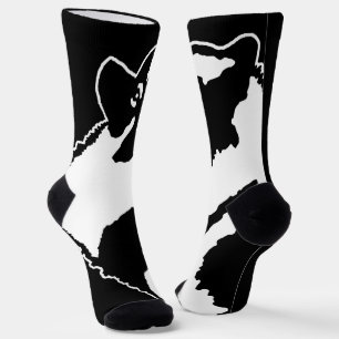 Chaussette Graphiques Keeshond - Art Original de Chien Mignon