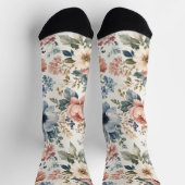 Chaussette Grappes d'aquarelle peintes à la main de luxe (Haut)