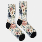 Chaussette Grappes d'aquarelle peintes à la main de luxe (Droite)