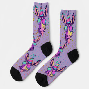 Chaussette Gras, Bright Donkey dans la conception de lunettes