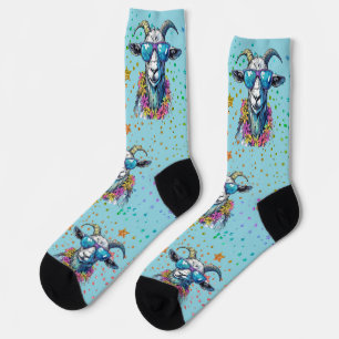 Chaussette Gras, chèvre brillante en lunettes de soleil Desig