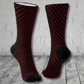Chaussette Graves Chaussettes rouge foncé rayé