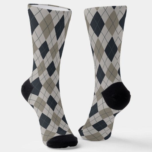Chaussette Gray Argyle (Angulaire)