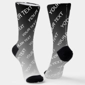 Chaussette Gray (changeable color) Ombre & Text Pattern (Angulaire)