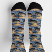 Chaussette Great Pyrenees Christmas Boat Holiday (Haut)