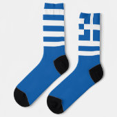 Chaussette Grèce Drapeau Grecque Prière Nationale Fun Patriot (Gauche)