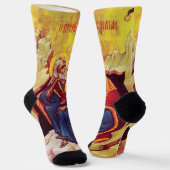 Chaussette Greek orthodox icon of Prophet Elijah (Angulaire)