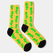Chaussette Green Cute Dino Orange (Droite)