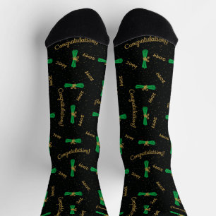 Chaussette Green Félicitations Diplôme Année Chaussettes