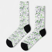 Chaussette Green Golf Icons Motif (Gauche)