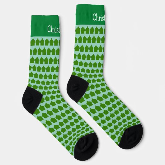 Chaussette Green Moroccan Pattern Design (Droite)