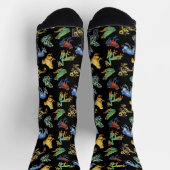Chaussette Grenouilles sur fond noir (Haut)