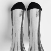 Chaussette Greyscale Abstract B&W Art  (Haut)