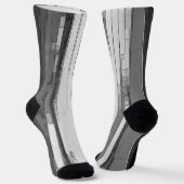 Chaussette Greyscale Abstract B&W Art  (Angulaire)