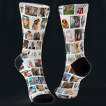 Chaussette Grille Carré moderne Collage photo Famille amis<br><div class="desc">Appelle tous les amateurs de chaussettes ! Mettez un tour unique sur votre collection de chaussettes avec notre paire de chaussettes photo collage personnalisé. Notre modèle de design est fait avec un carré au lieu d'une grille photo, ce qui permet de créer facilement la paire parfaite personnalisée. Qu'il s'agisse d'un...</div>