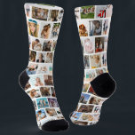Chaussette Grille Carré moderne Collage photo Famille amis<br><div class="desc">Appelle tous les amateurs de chaussettes ! Mettez un tour unique sur votre collection de chaussettes avec notre paire de chaussettes photo collage personnalisé. Notre modèle de design est fait avec un carré au lieu d'une grille photo, ce qui permet de créer facilement la paire parfaite personnalisée. Qu'il s'agisse d'un...</div>