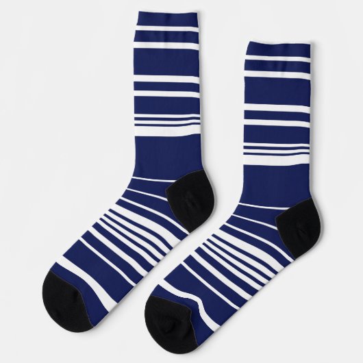 Chaussette Grilles complexes - Bleu (Gauche)