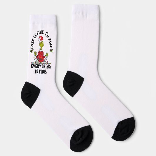 Chaussette Grinch | Everything is Fine (Droite)