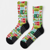 Chaussette Grinch Joyeux Grinchmas Patron (Gauche)