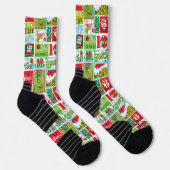 Chaussette Grinch Joyeux Grinchmas Patron (Droite)