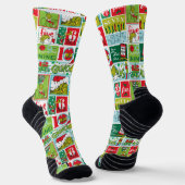 Chaussette Grinch Joyeux Grinchmas Patron (Angulaire)