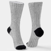 Chaussette Gris avec rayures pâles (Angulaire)