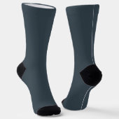 Chaussette gris charbon uni - ajoutez monogramme (Angulaire)