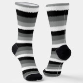 Chaussette Gris noir Gris cendré blanc (Angulaire)