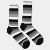 Chaussette Gris noir Gris cendré blanc (Droite)