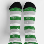 Chaussette Gris vert blanc et gris (Haut)