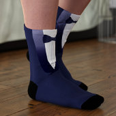 Chaussette Groomsman Man of Honor Blue Tuxedo Chaussettes Mar
