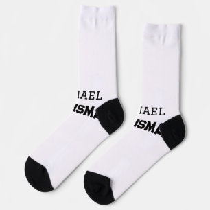Chaussette Groomsman simple minimal ajouter nom moderne mascu