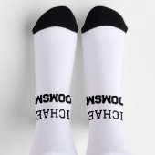 Chaussette Groomsman simple minimal ajouter nom moderne mascu (Haut)