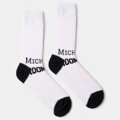 Chaussette Groomsman simple minimal ajouter nom moderne mascu (Droite)